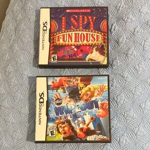 Nintendo DS I Spy Fun House and Wipeout The Game